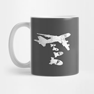 Funny Dropping the F Bomb Distressed Style Mug